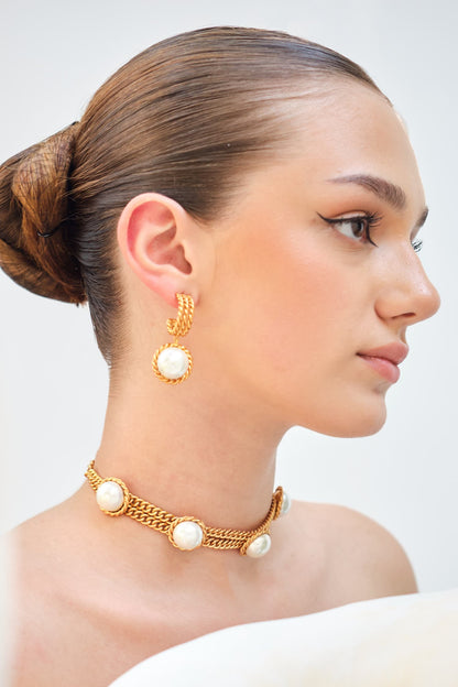 Collar Bead Embellished Choker 