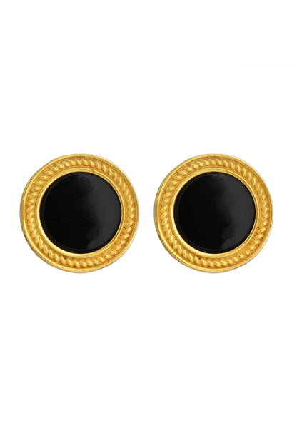 Tranquil Life Onyx Stud Earrings 