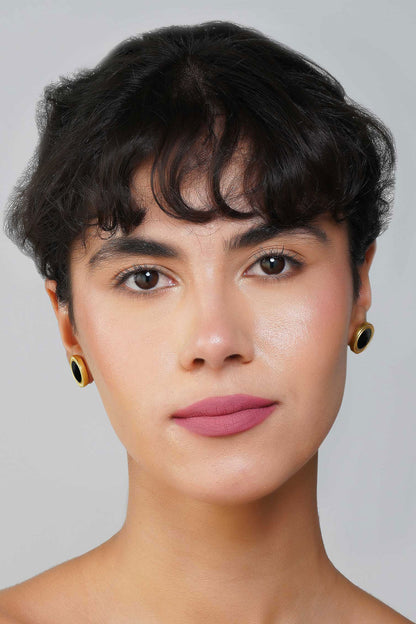 Tranquil Life Onyx Stud Earrings 