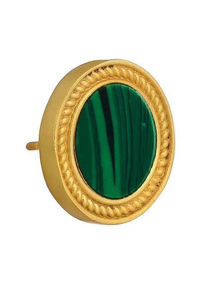 Tranquil Life Malachite Stud Earrings 