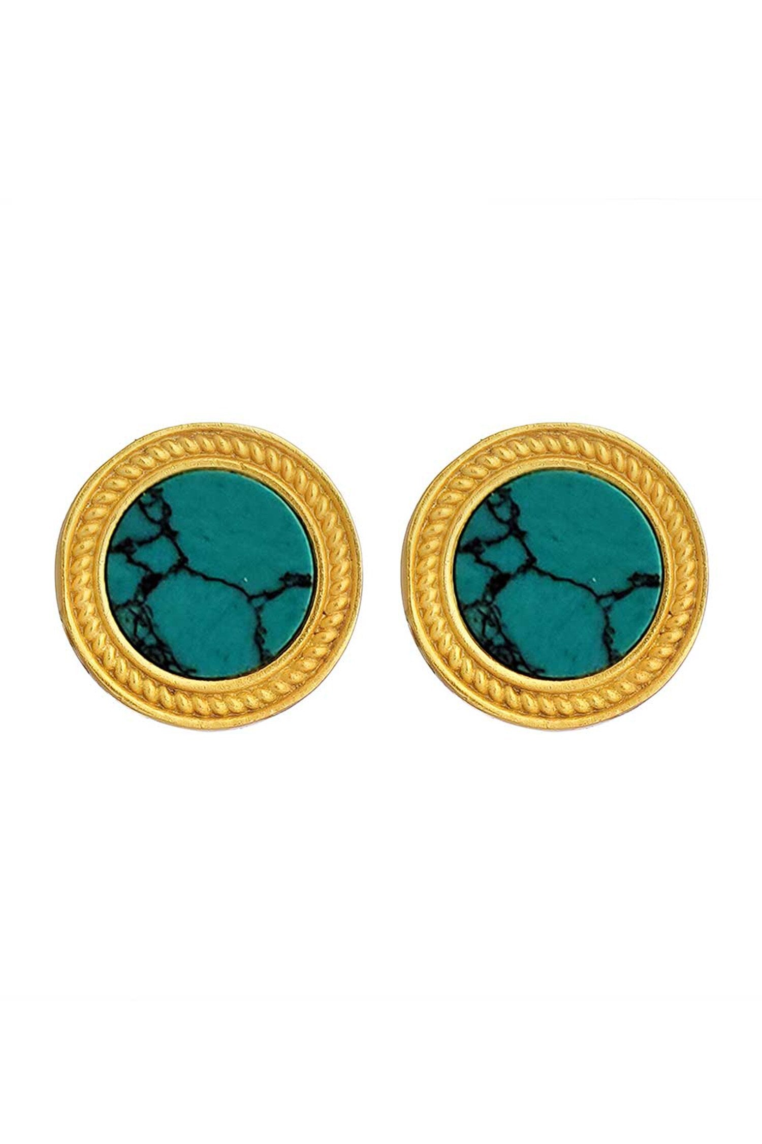 Tranquil Life Turquoise Stud Earrings 