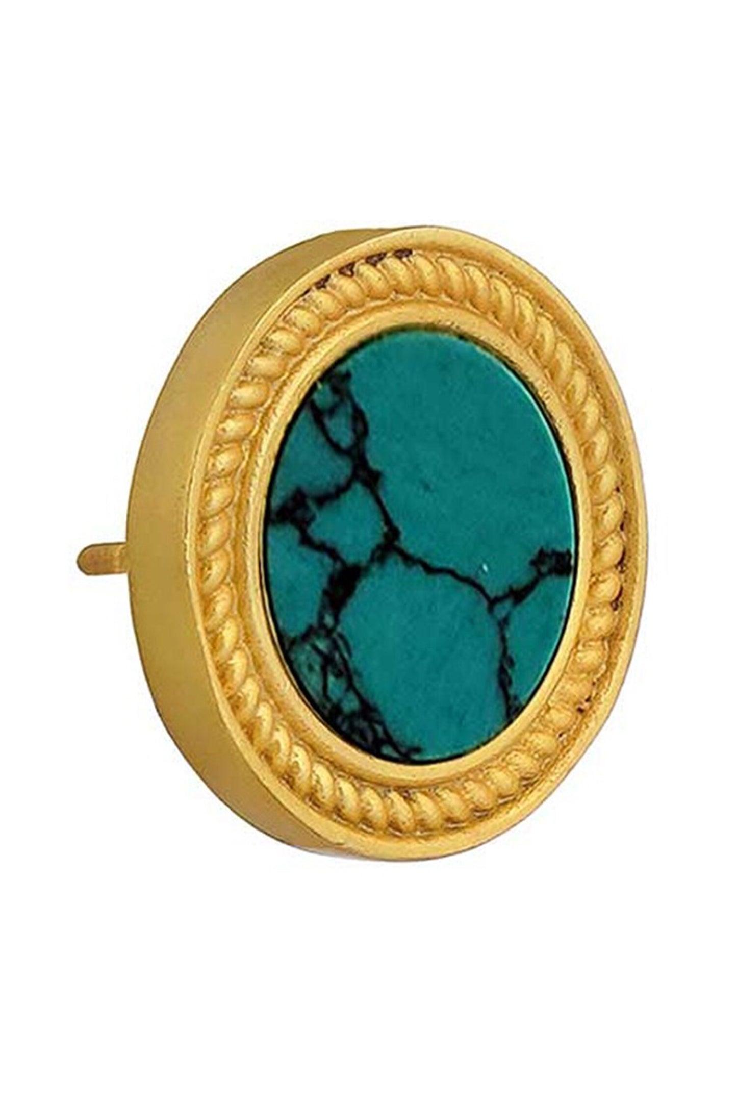Tranquil Life Turquoise Stud Earrings 