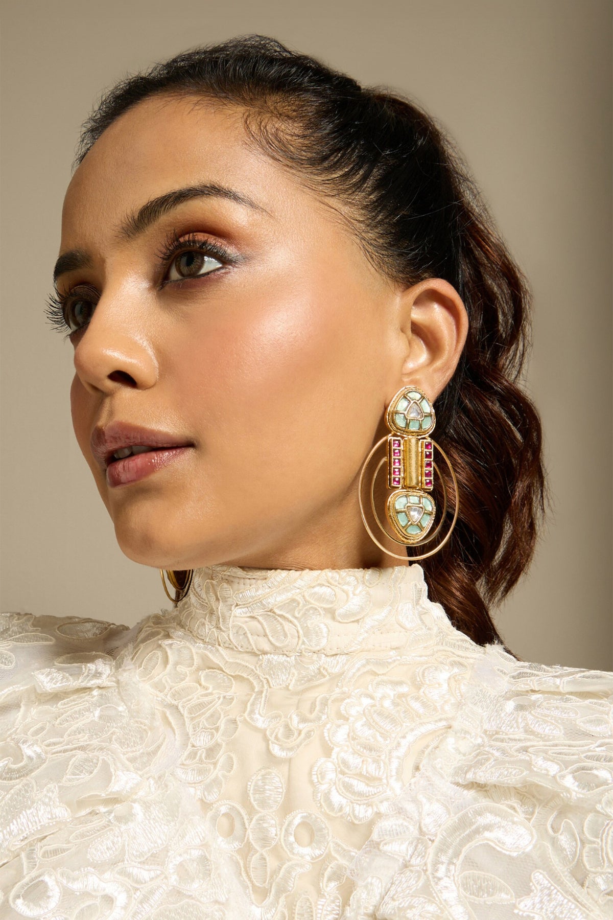 Reverie Frame Embellished Earrings 