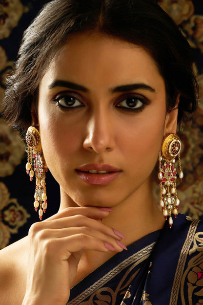Ember Elegance Dangler Earrings 