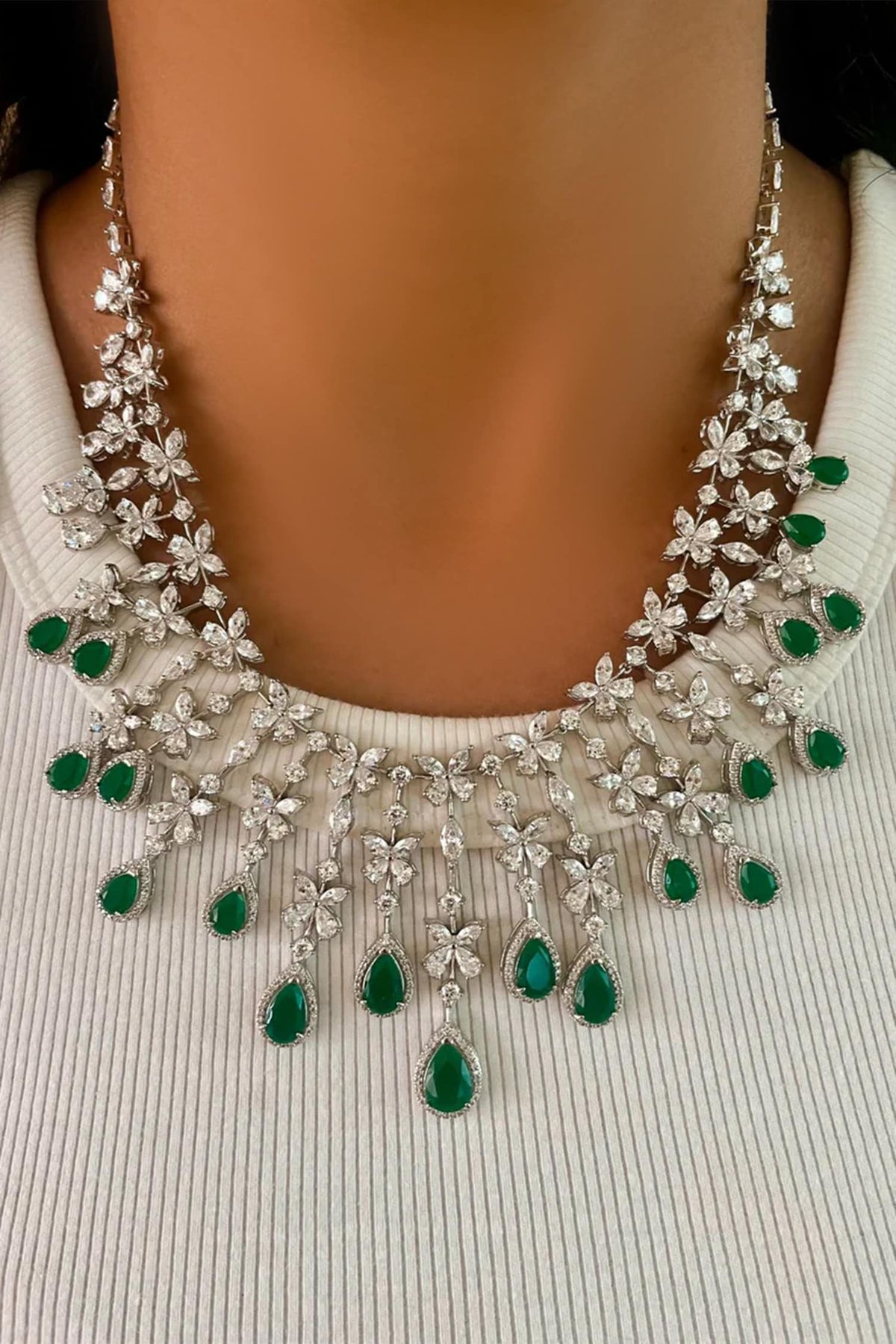 Butterfly Drops Necklace Set 