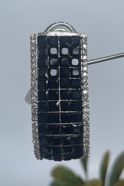 Zirconia Embellished Hoops 