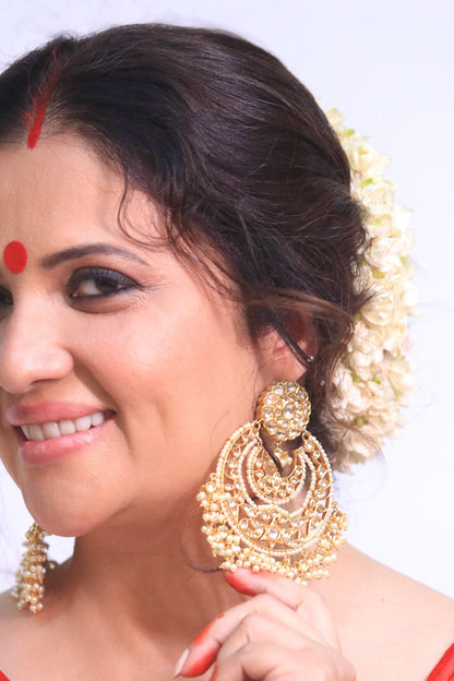Kundan Studded Chandbalis 