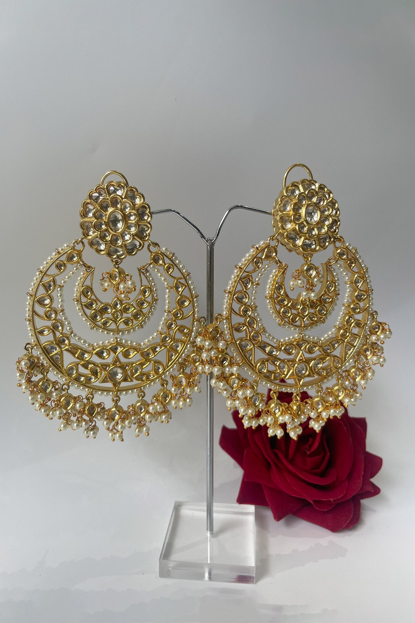 Kundan Studded Chandbalis 