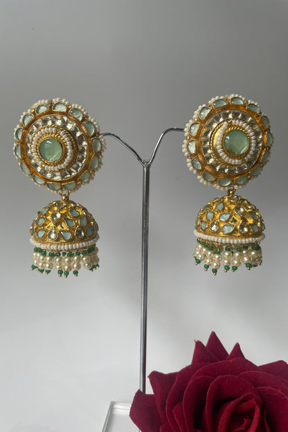 Stone Embellished Jhumkas 