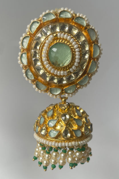 Stone Embellished Jhumkas 