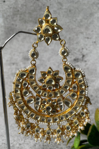 Clear Stone Embellished Chaandbalis 