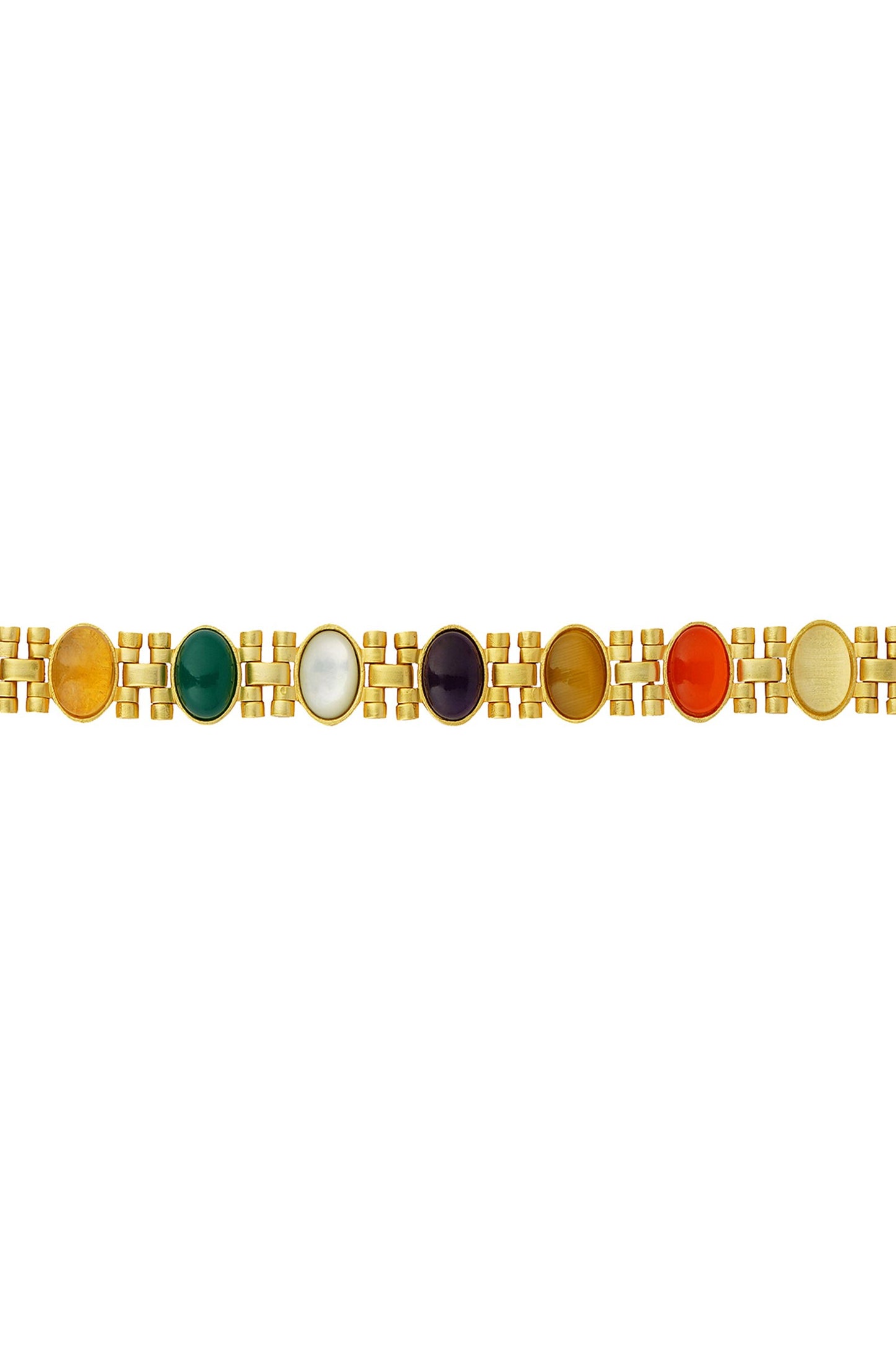 Power Moves Navratan Embellished Bracelet 