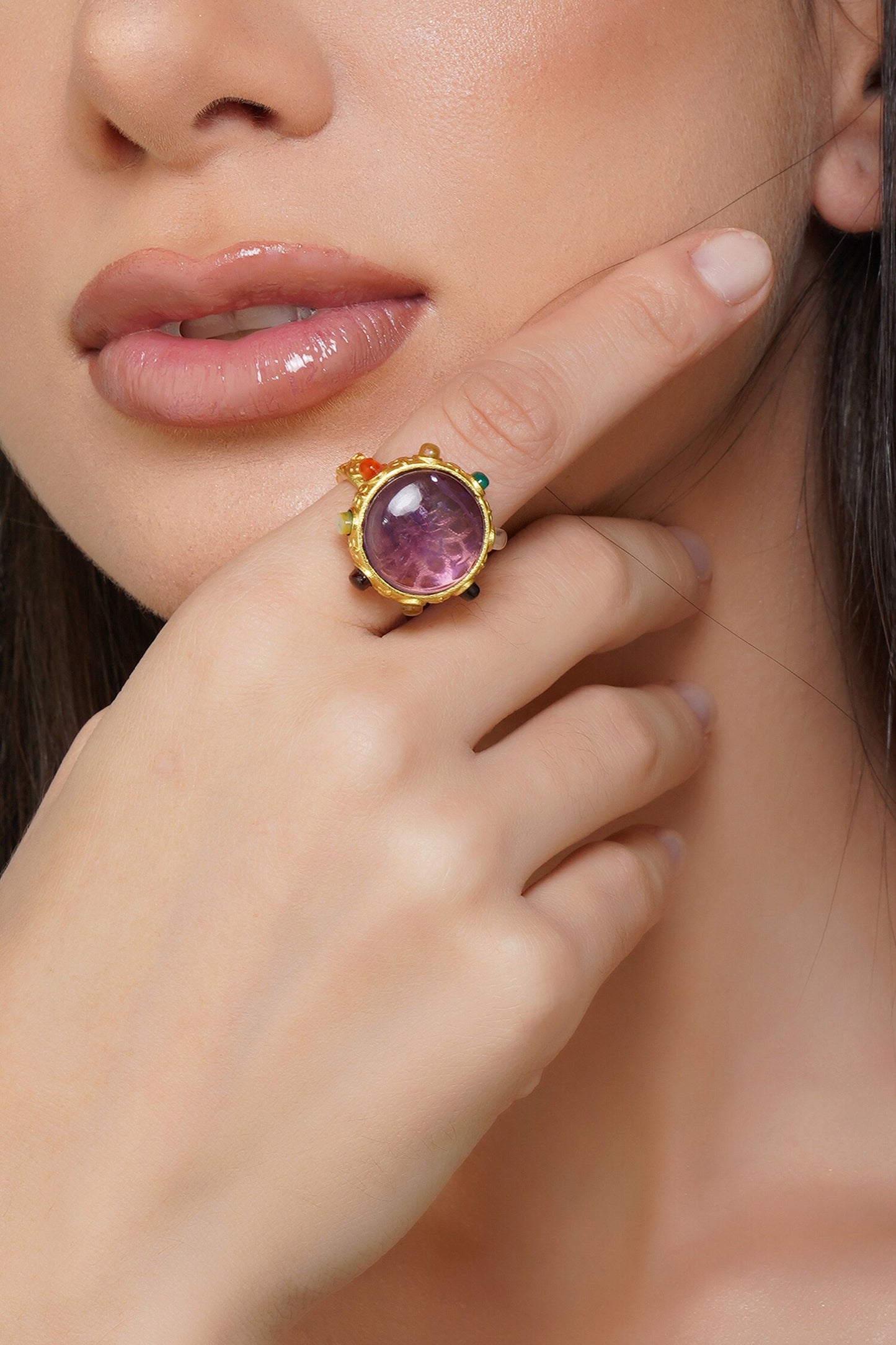 Navratna Stone Studded Ring 