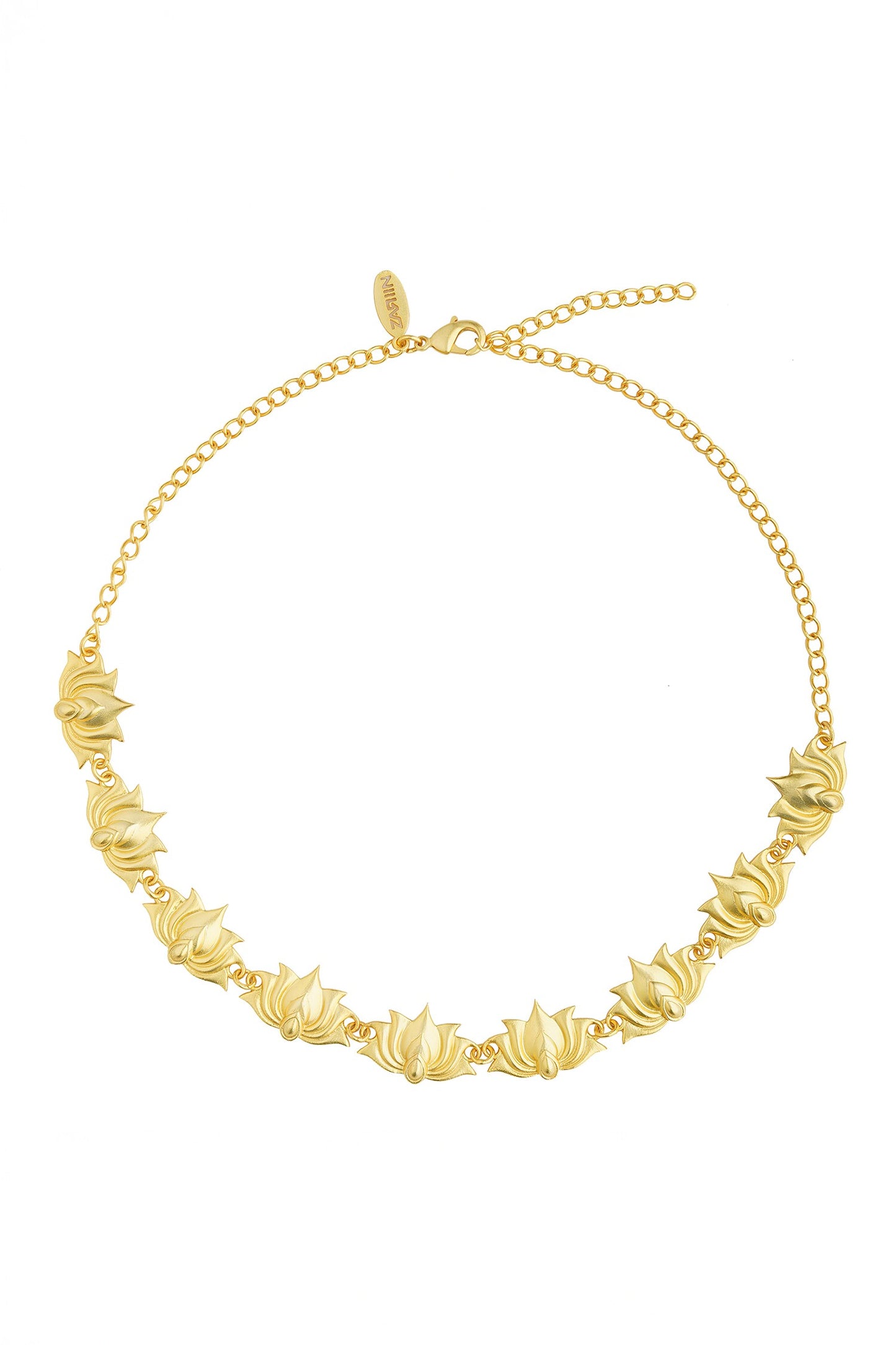 Tranquil Moods Lotus Carved Choker 
