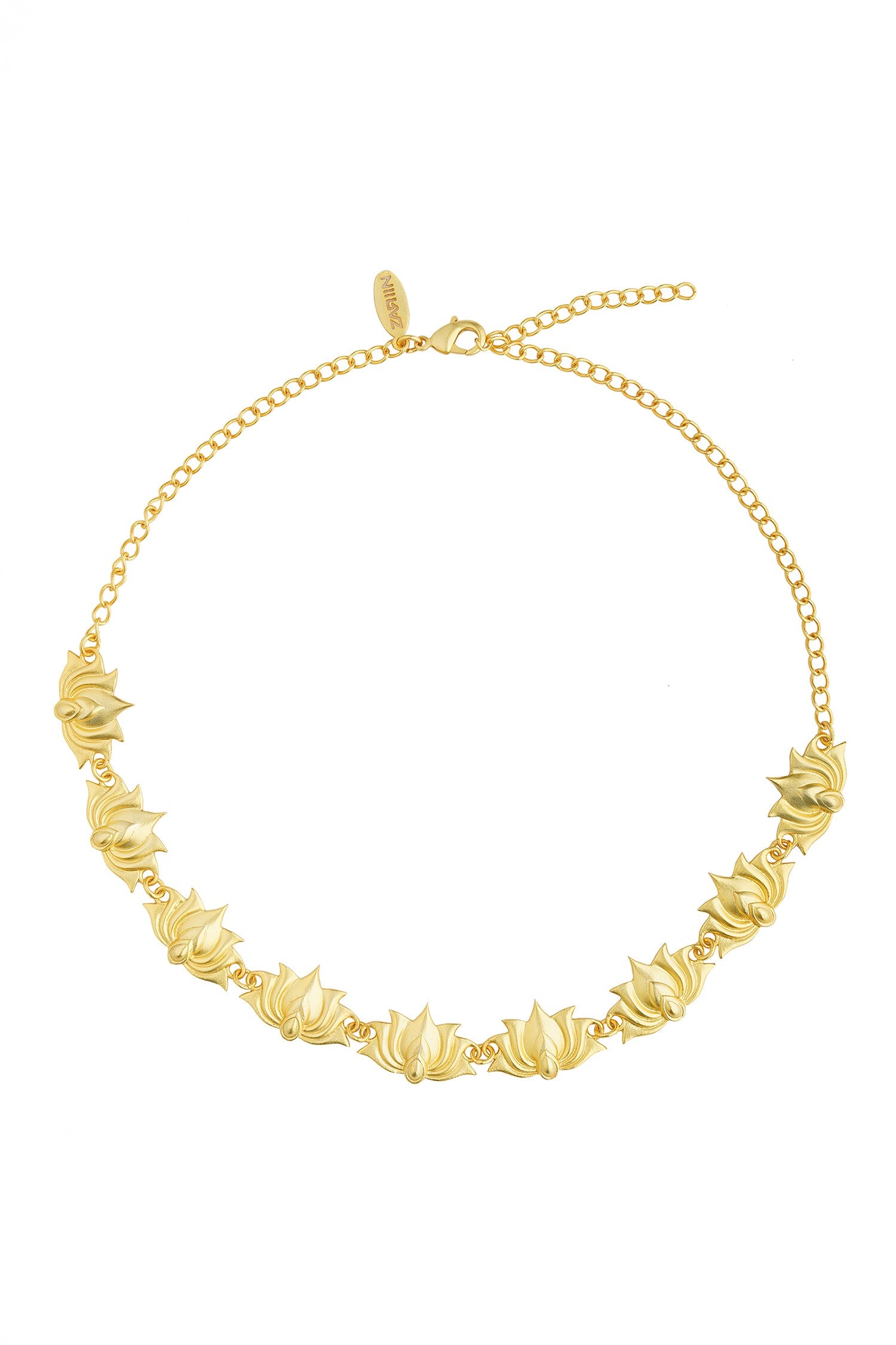 Tranquil Moods Lotus Carved Choker 
