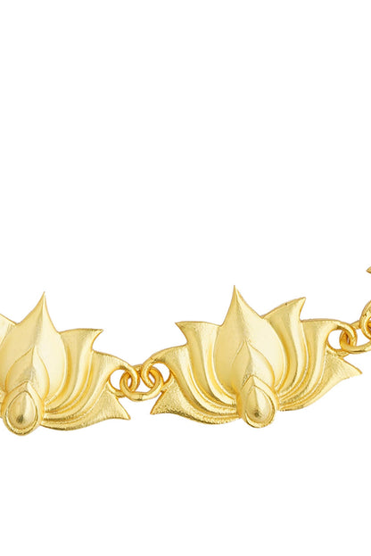 Tranquil Moods Lotus Carved Choker 