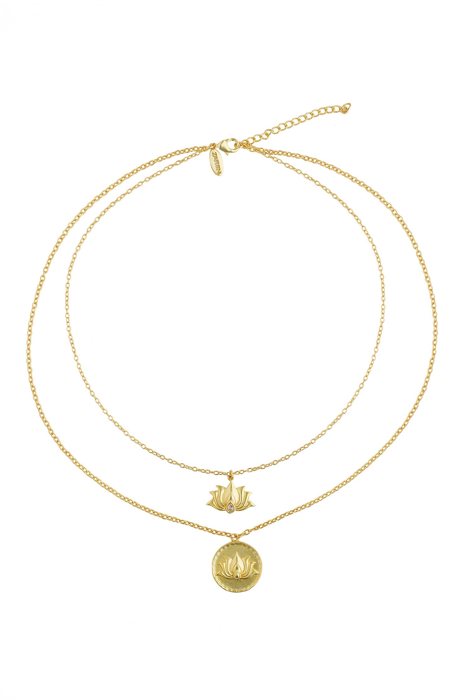 Emerging Beauty Lotus Carved Pendant Necklace 