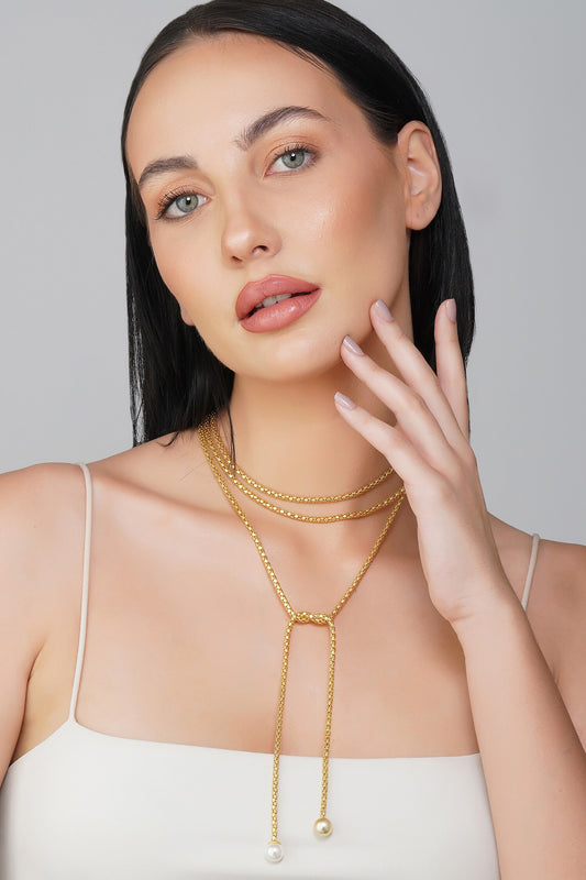 Draped in Elegance Wrap Necklace 