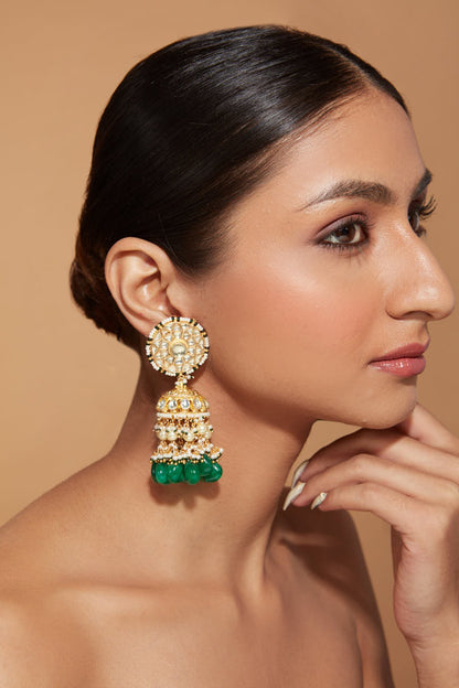 Bead Embellished Jhumkas 