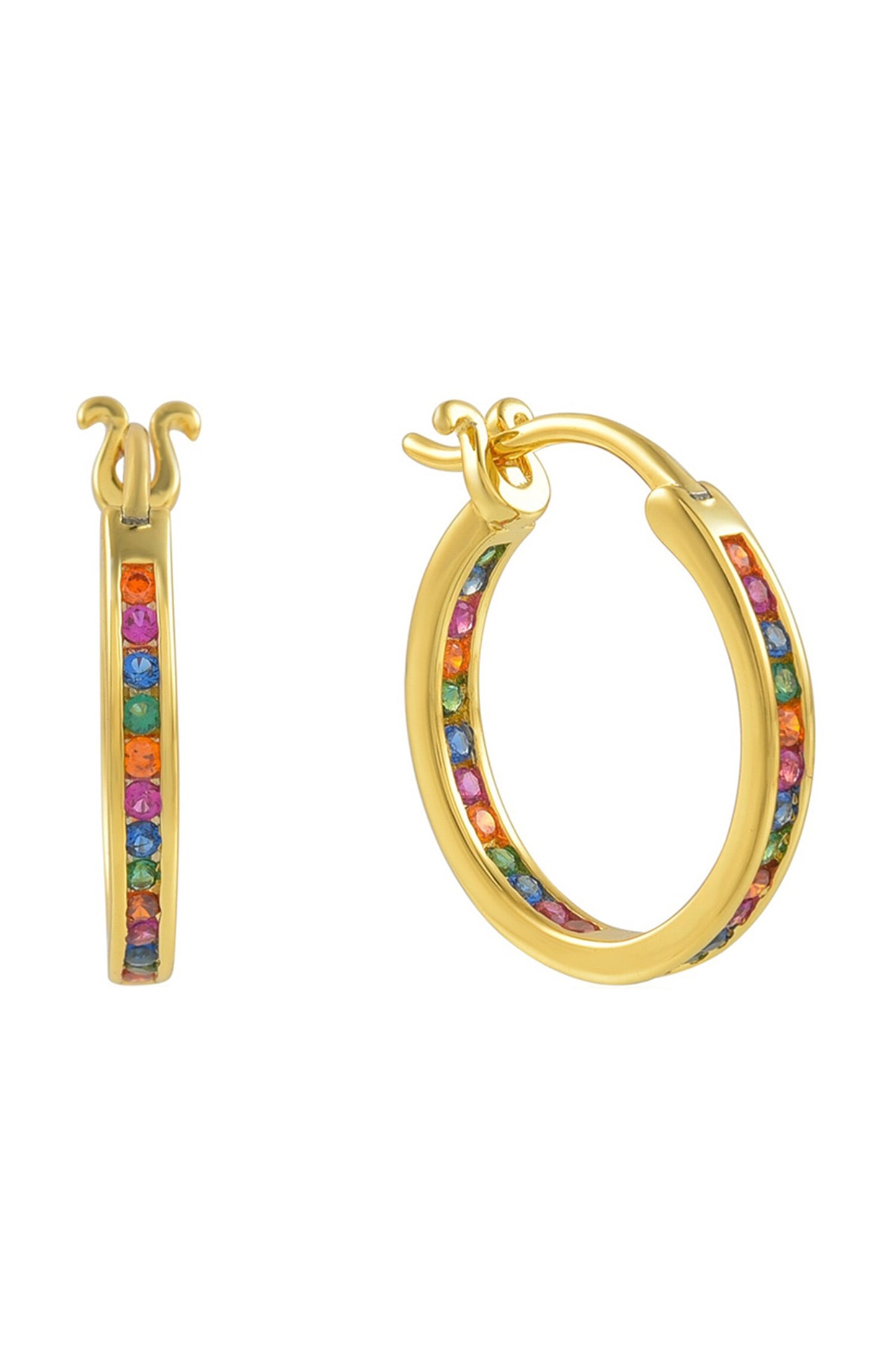 Vivid Vibrance Stone Embellished Hoops 