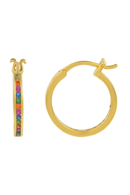 Vivid Vibrance Stone Embellished Hoops 