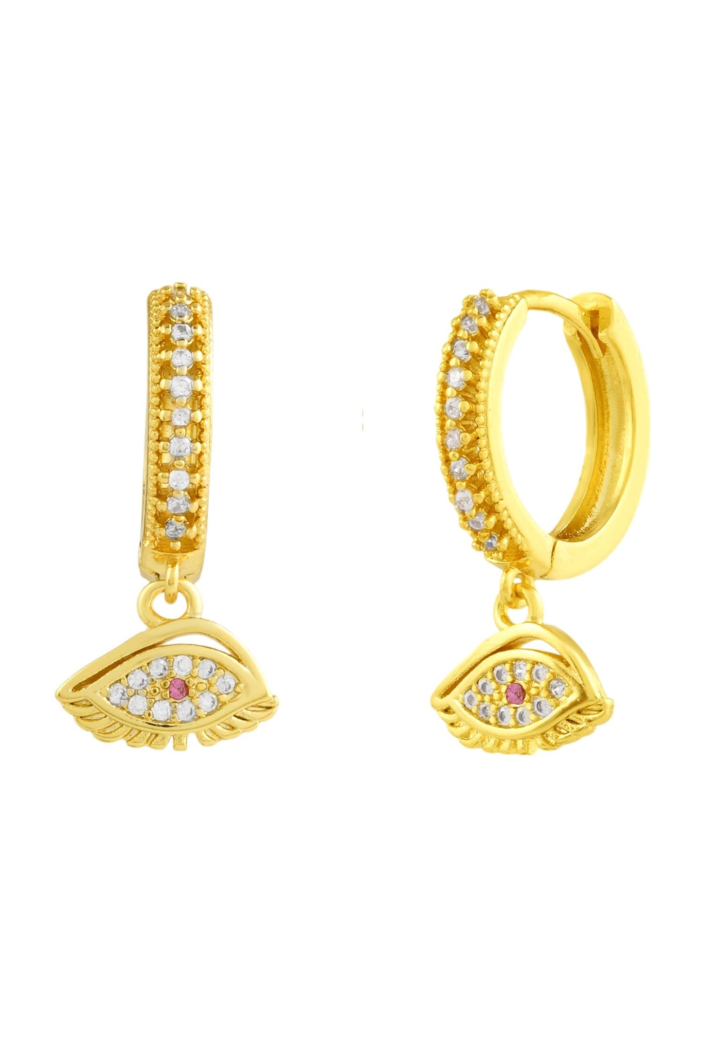 Evil Eye Charm Earrings 