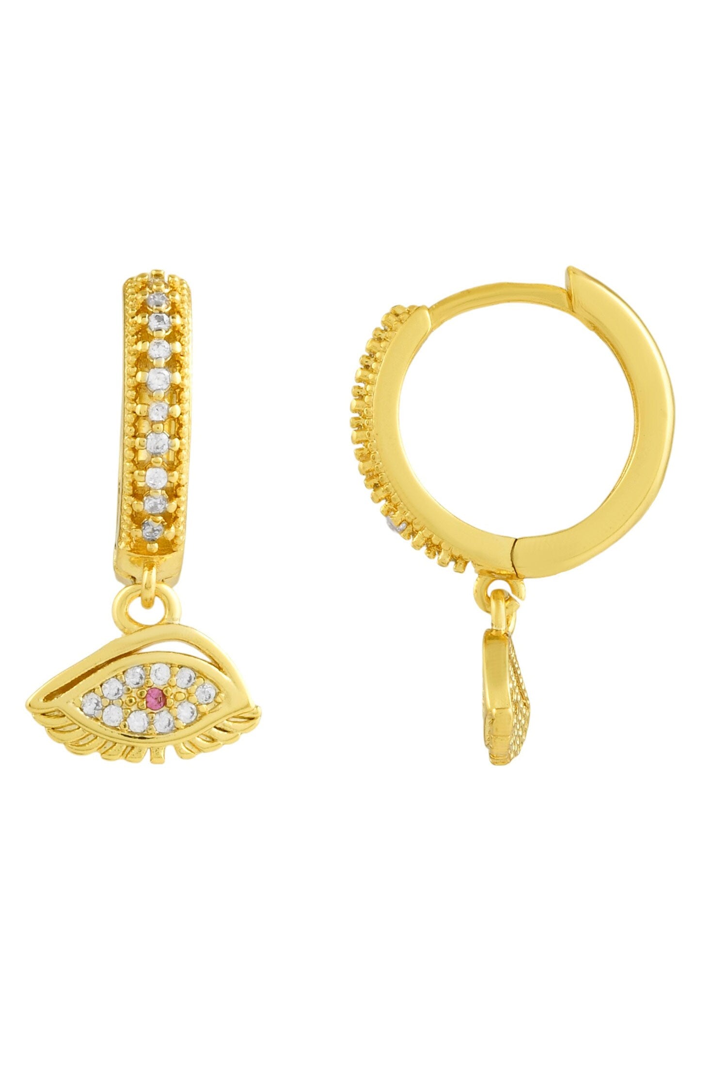 Evil Eye Charm Earrings 