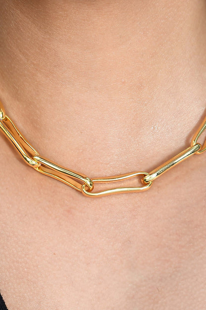 Sculpted Clip Necklace 