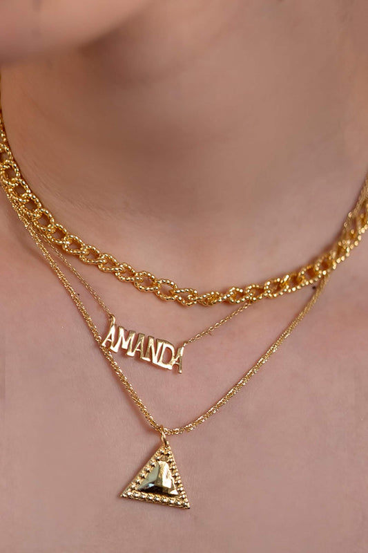Pyramid Of Memories Pendant Necklace 