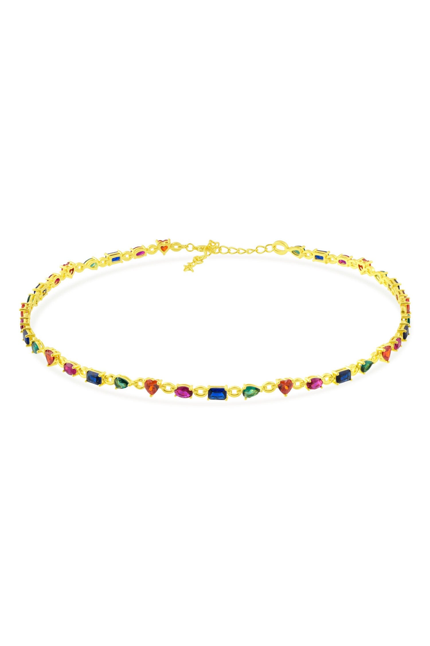 Crescendo Stone Embellished Necklace 