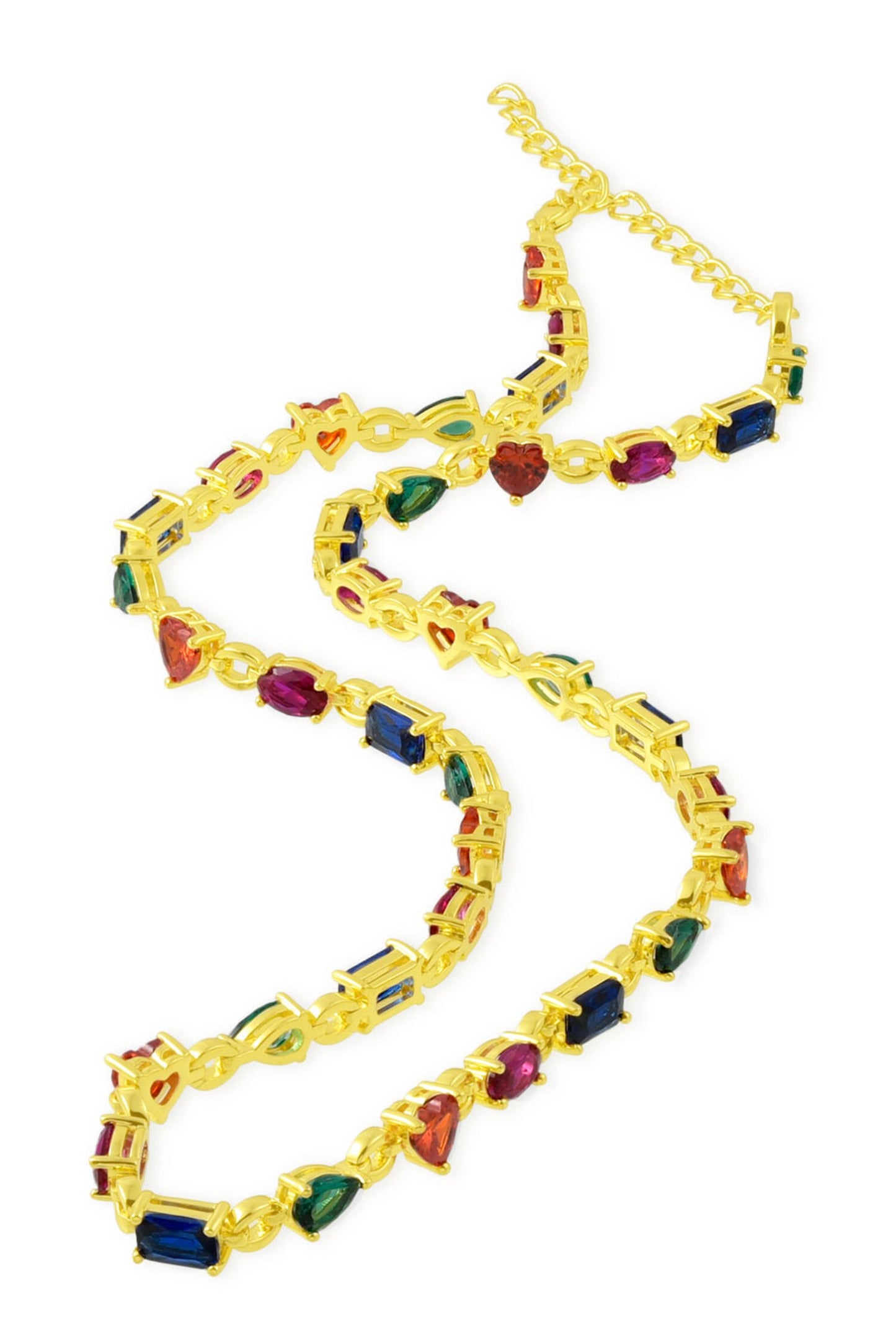 Crescendo Stone Embellished Necklace 