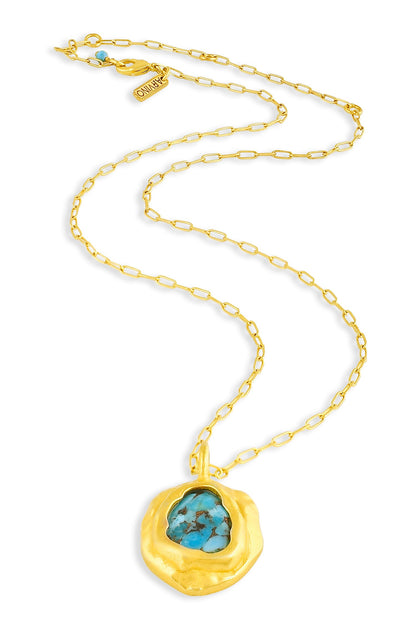 Mineral Chunk Embellished Pendant Necklace 