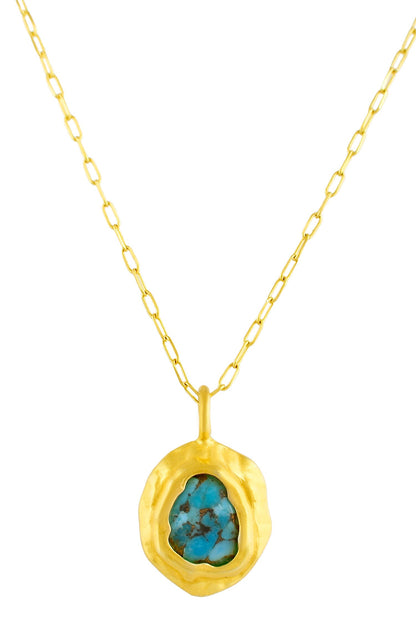 Mineral Chunk Embellished Pendant Necklace 
