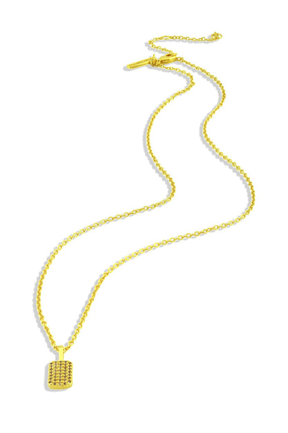Crystal Bullion Finery Embellished Necklace 