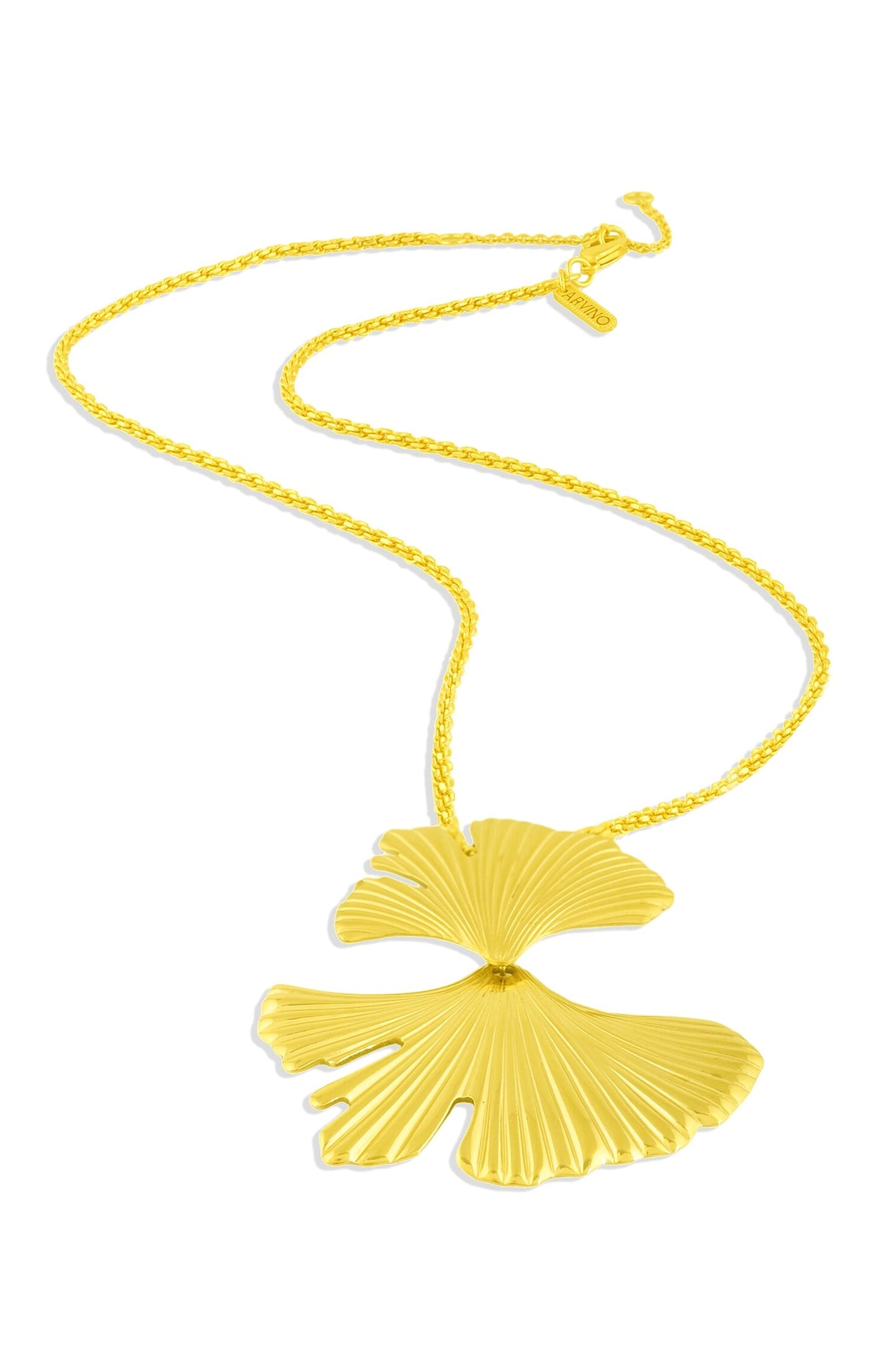Gingko Duo Leaf Necklace 