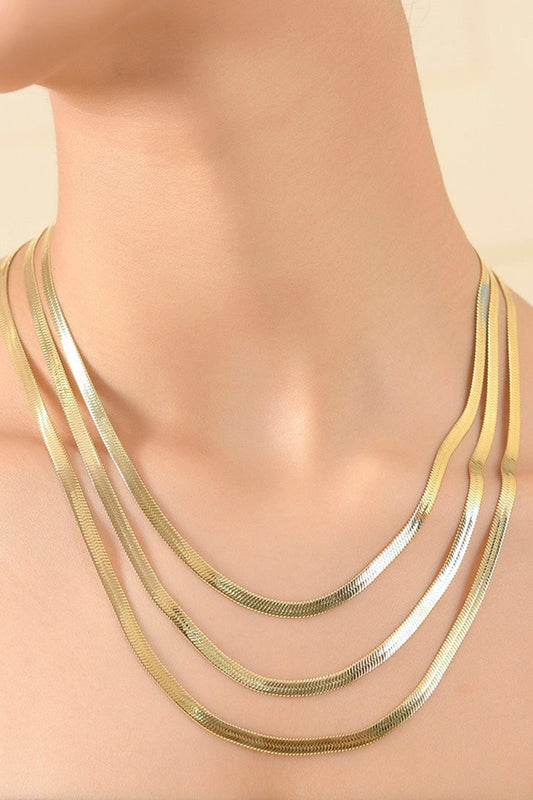 Axis Trilogy Layered Necklace 
