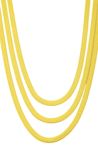 Axis Trilogy Layered Necklace 