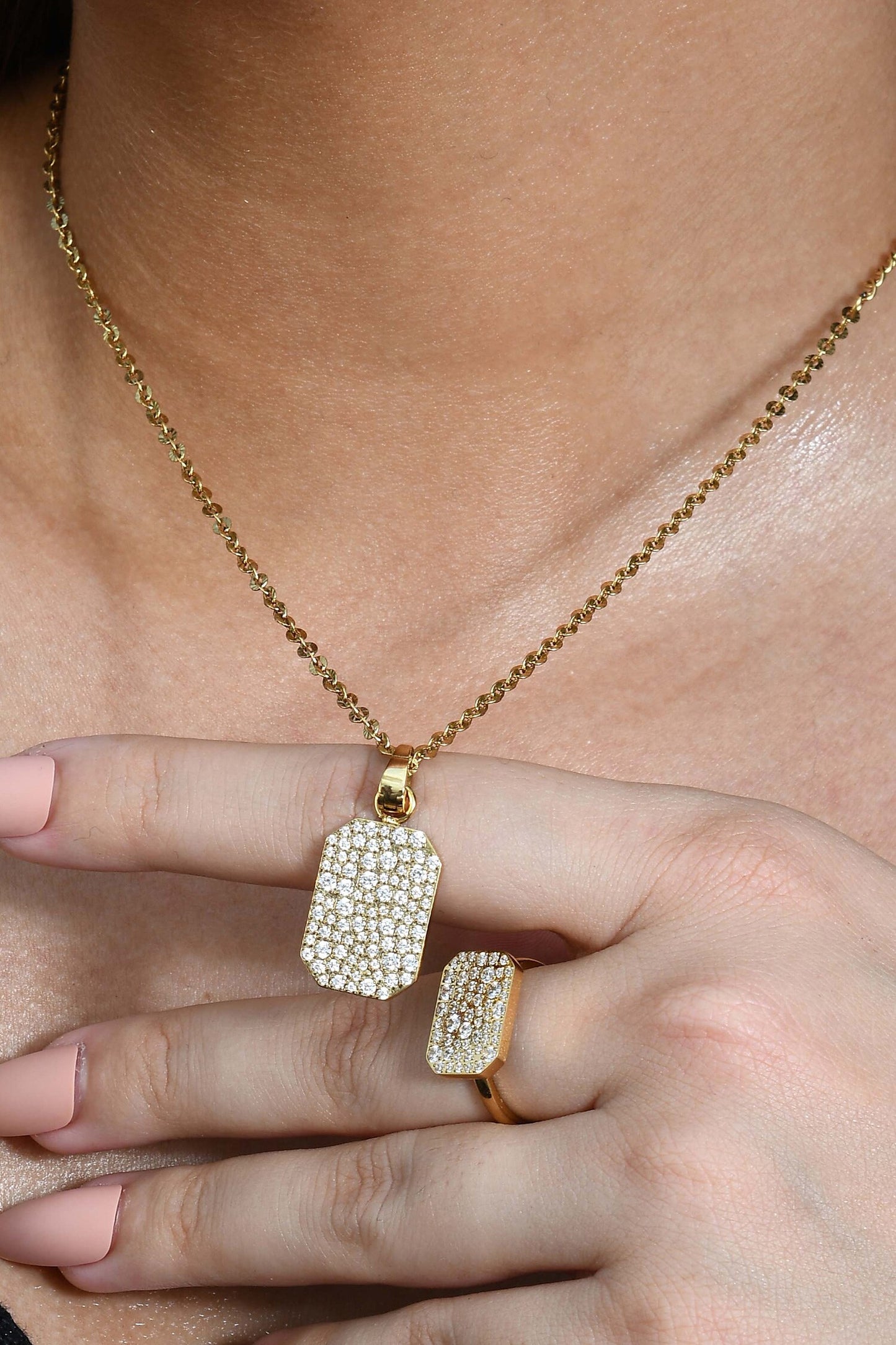 Crystal Bullion Finery Ring 
