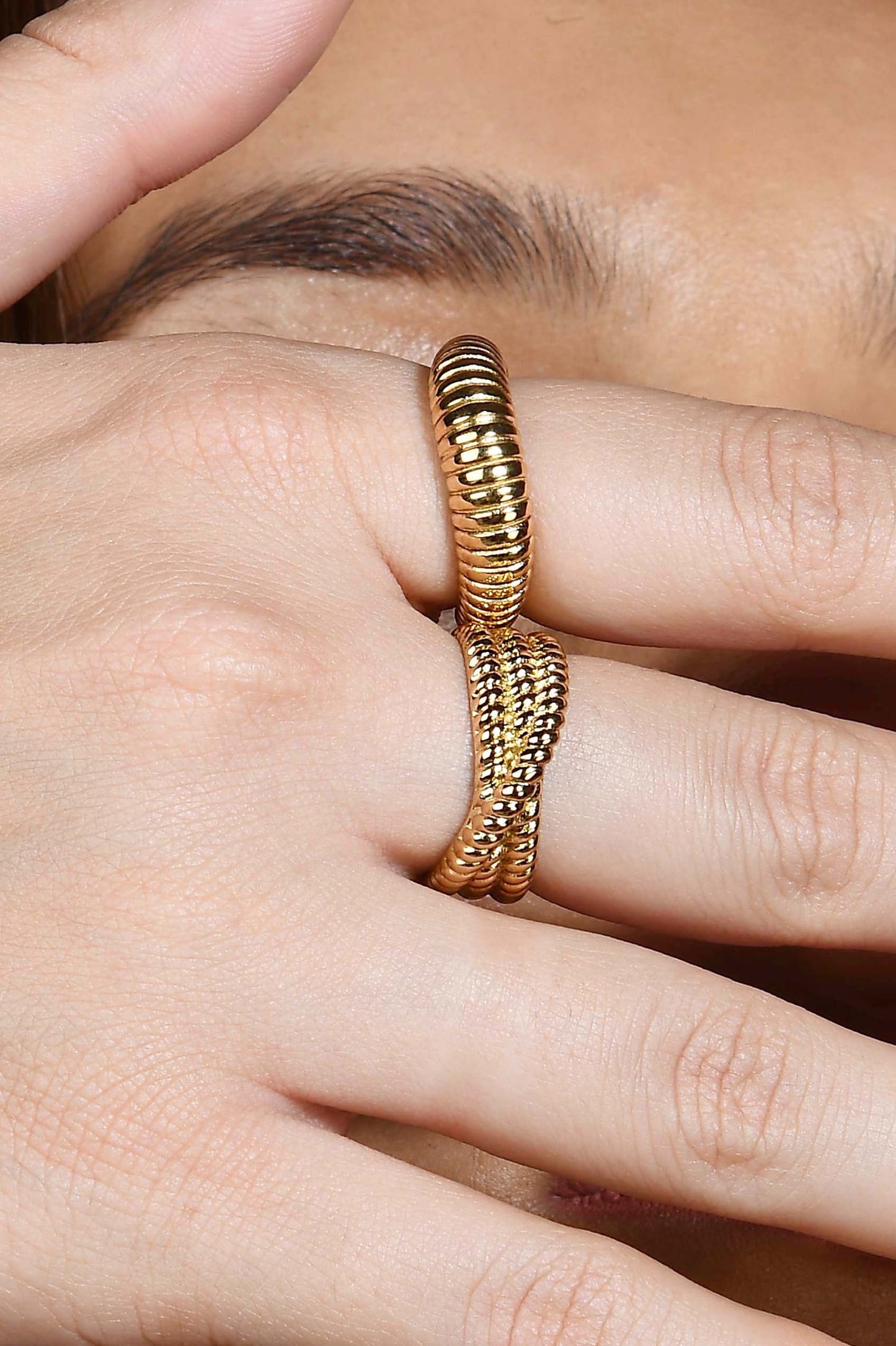 Intertwined Rope Ring 
