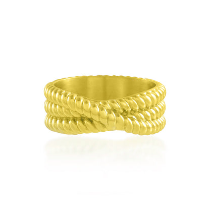 Intertwined Rope Ring 