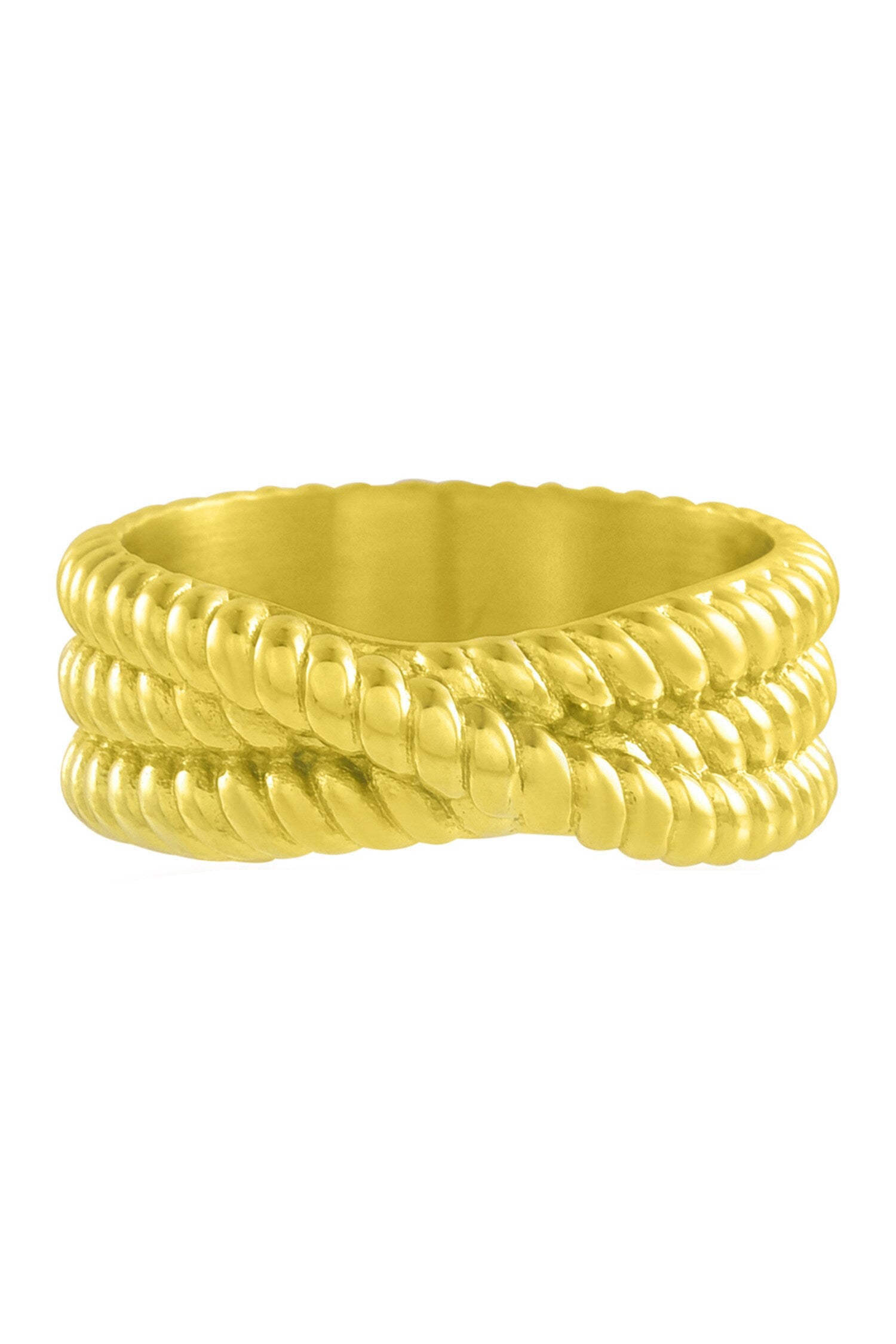 Intertwined Rope Ring 