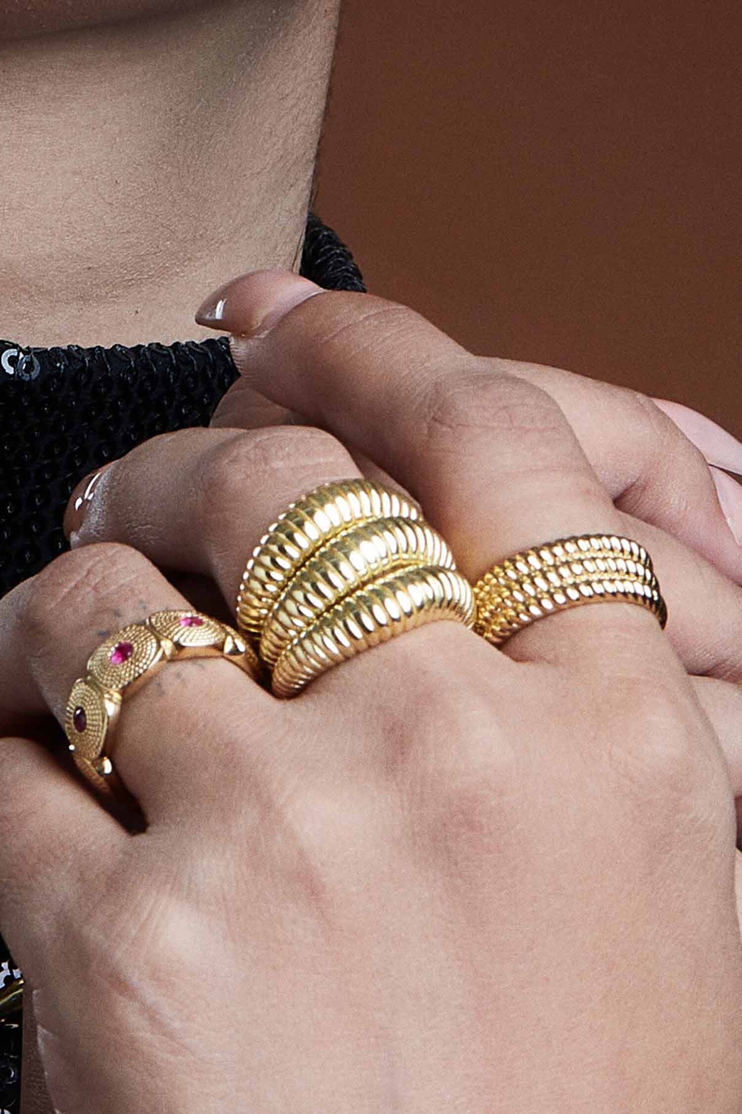 Intertwined Rope Ring 