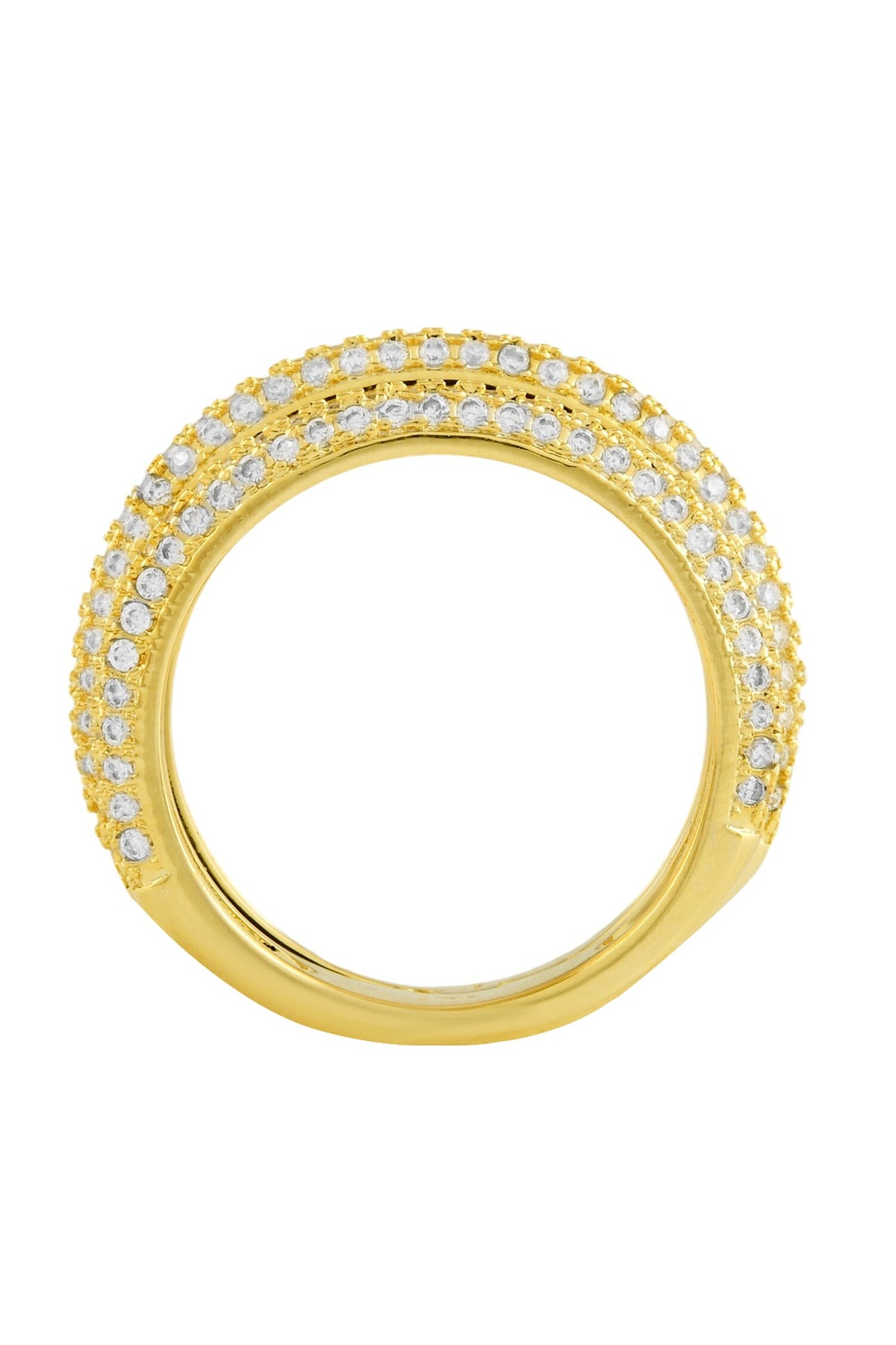Glitzy Star Studded Band Ring 