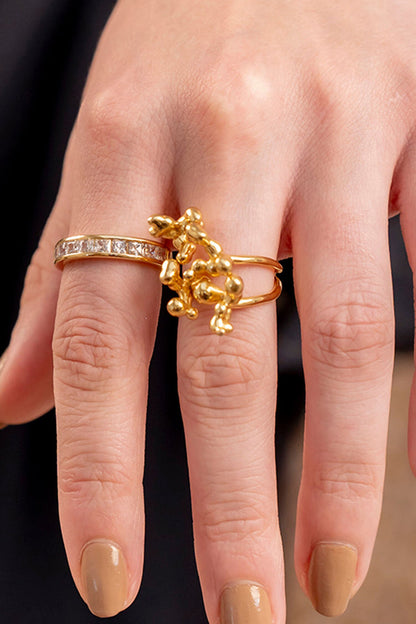 Classic Facet Embellished Ring 