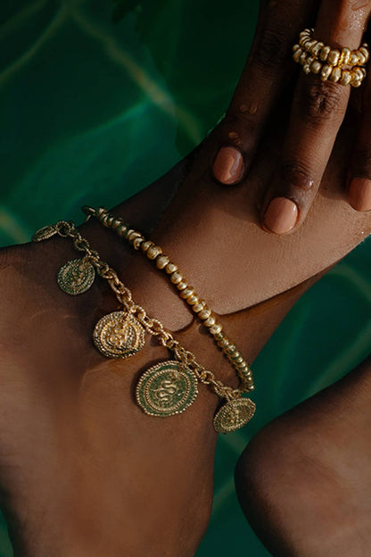 Medallion of the Serpent Anklet-Single Pc 