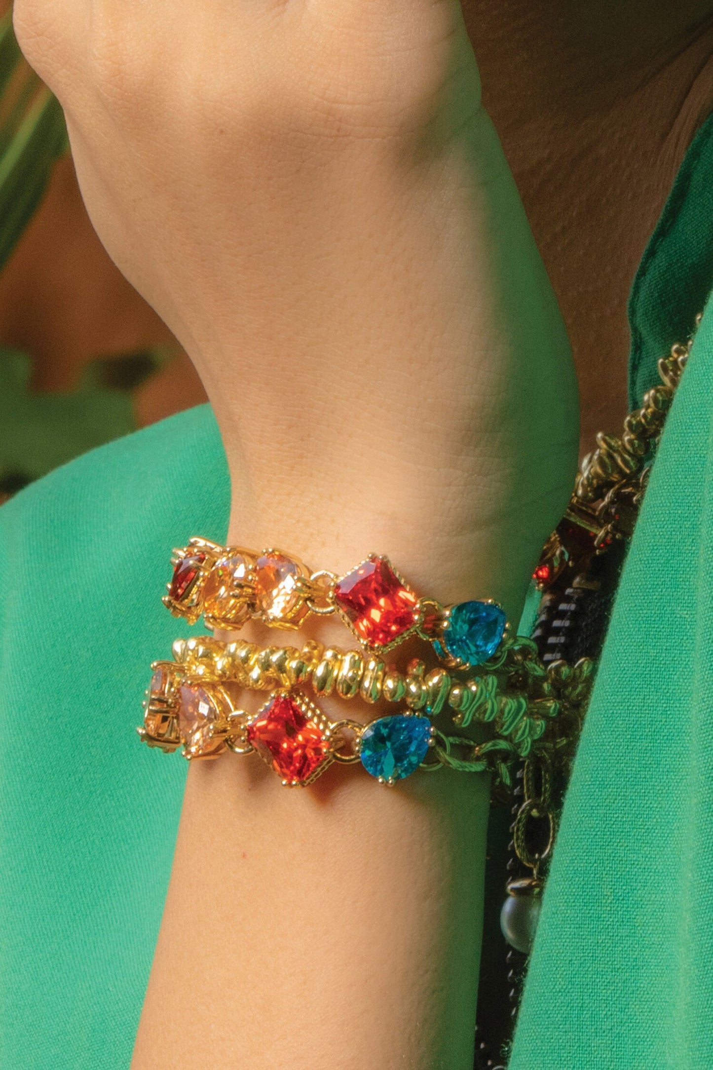 Chromatic Cascade Bracelet-Single Pc 