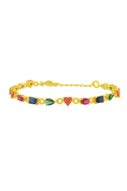 Multihued Crescendo Bracelet-Single Pc 