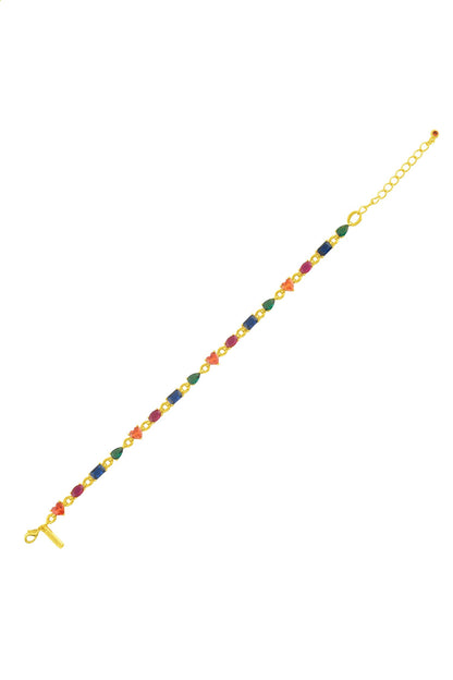 Multihued Crescendo Bracelet-Single Pc 