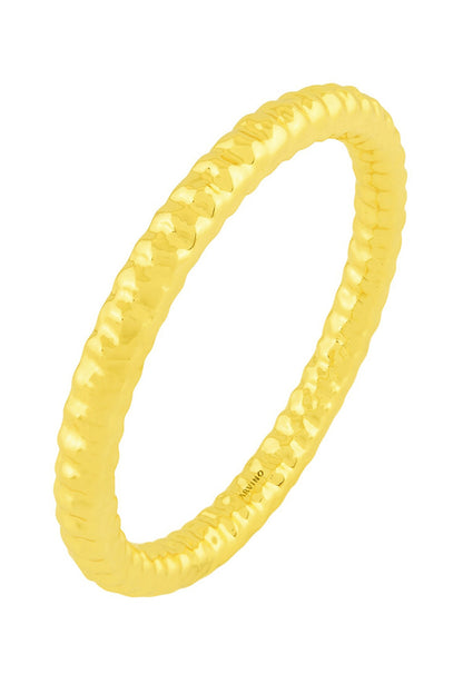 Etched Furrowed Bangle 