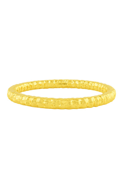 Furrowed Textured Bangle 
